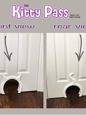 Kitty Pass Interior Cat Door Passageway - White